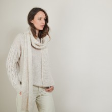 Viscose and baby alpaca scarf - Genu