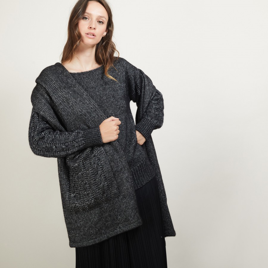 Scarf in viscose and baby alpaca - Giva