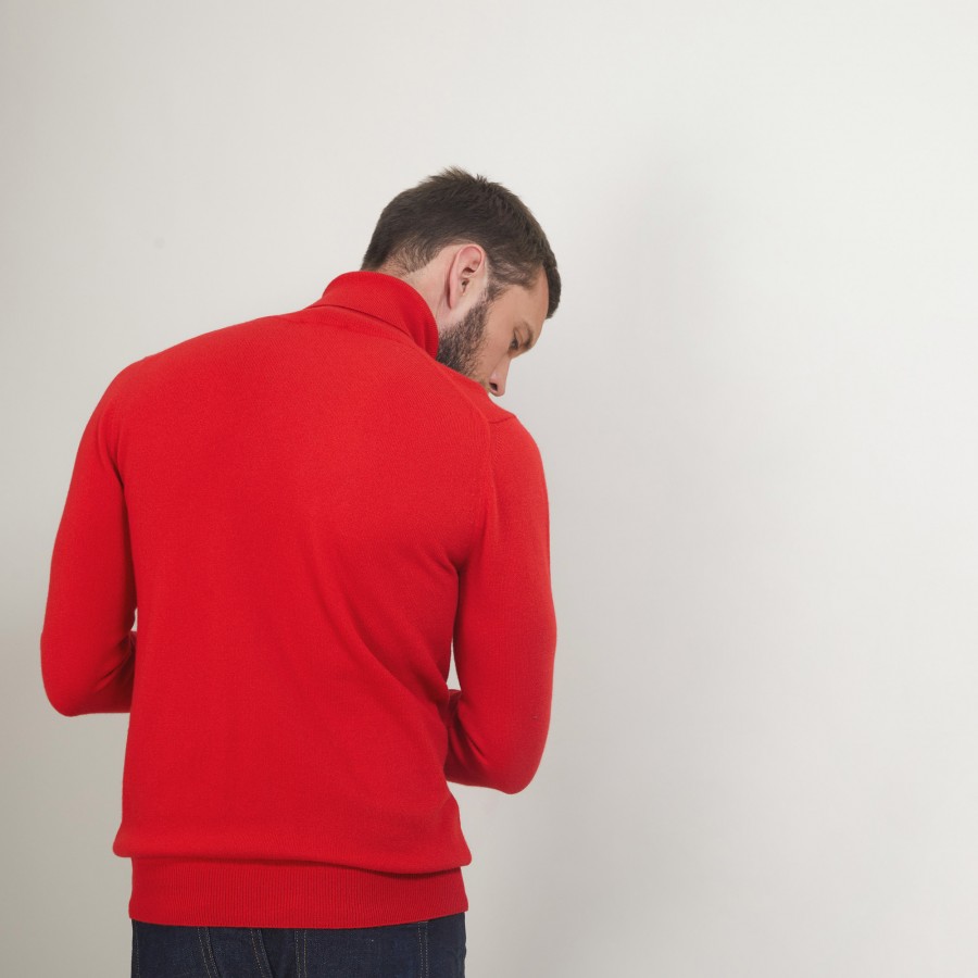 Suéter de cashmere com gola alta - Bruno