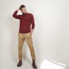 Pull col roulé en cachemire - Bruno 7082 grenat - 51 Bordeaux