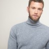 Pull col roulé en cachemire - Bruno 7012 volute - 09 Gris moyen