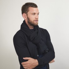 Echarpe en cachemire - Bubu 7010 noir - 01 Noir