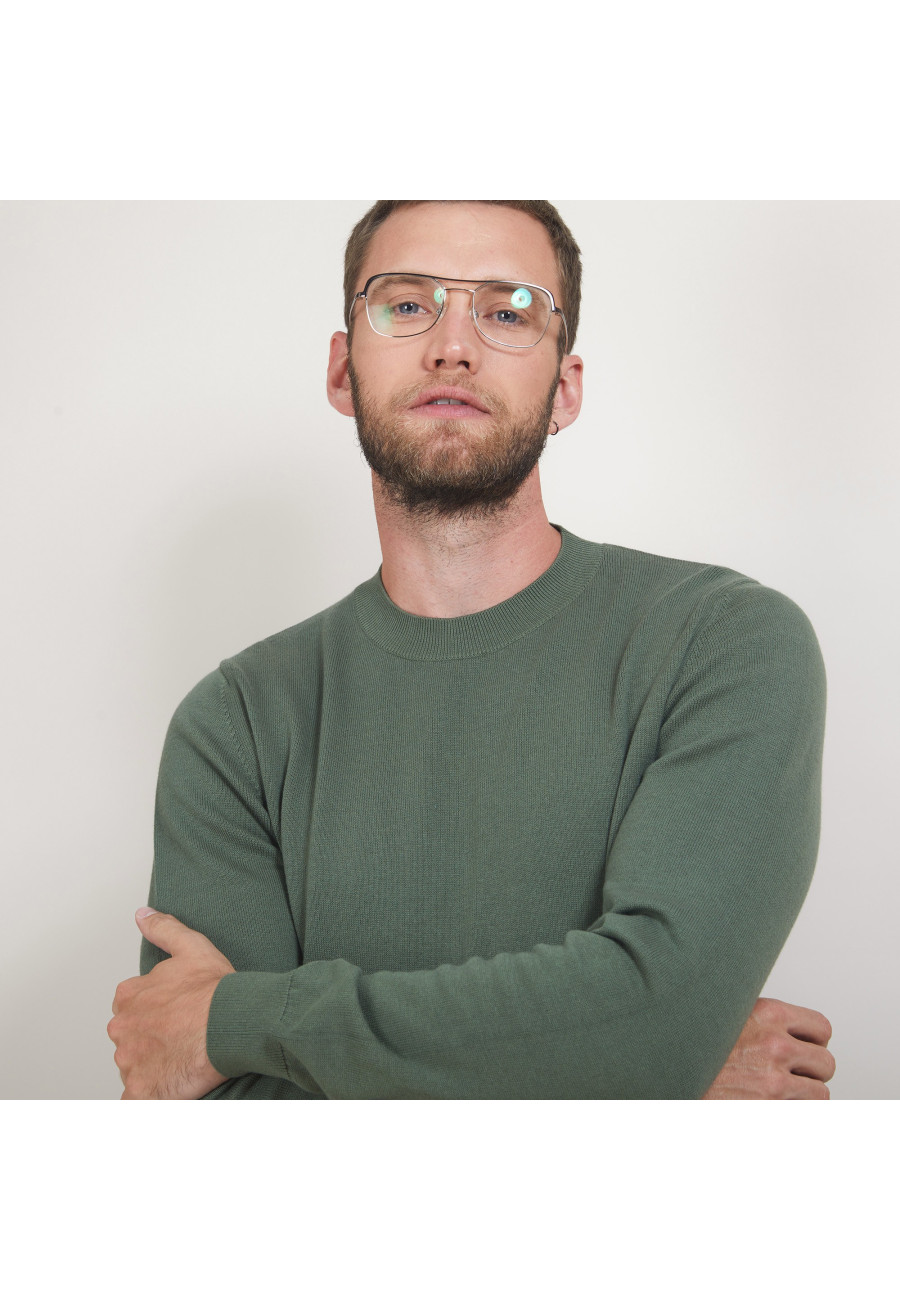 Round neck cotton cashmere sweater - Burton