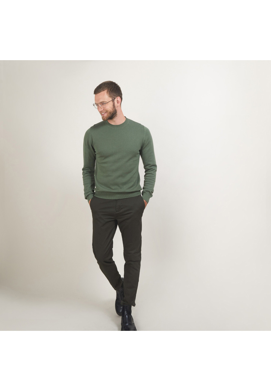 Round neck cotton cashmere sweater - Burton