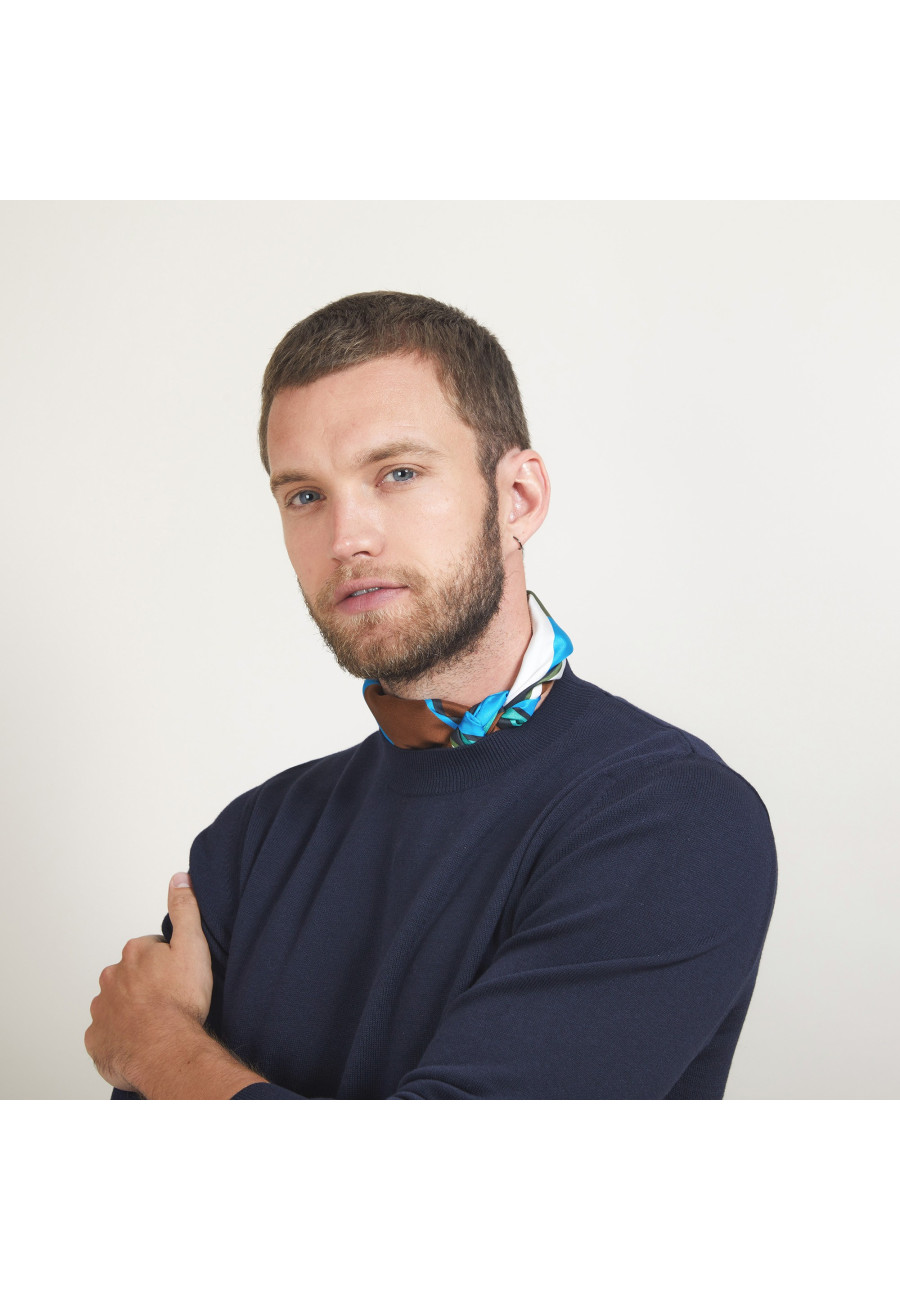 Round neck cotton cashmere sweater - Burton