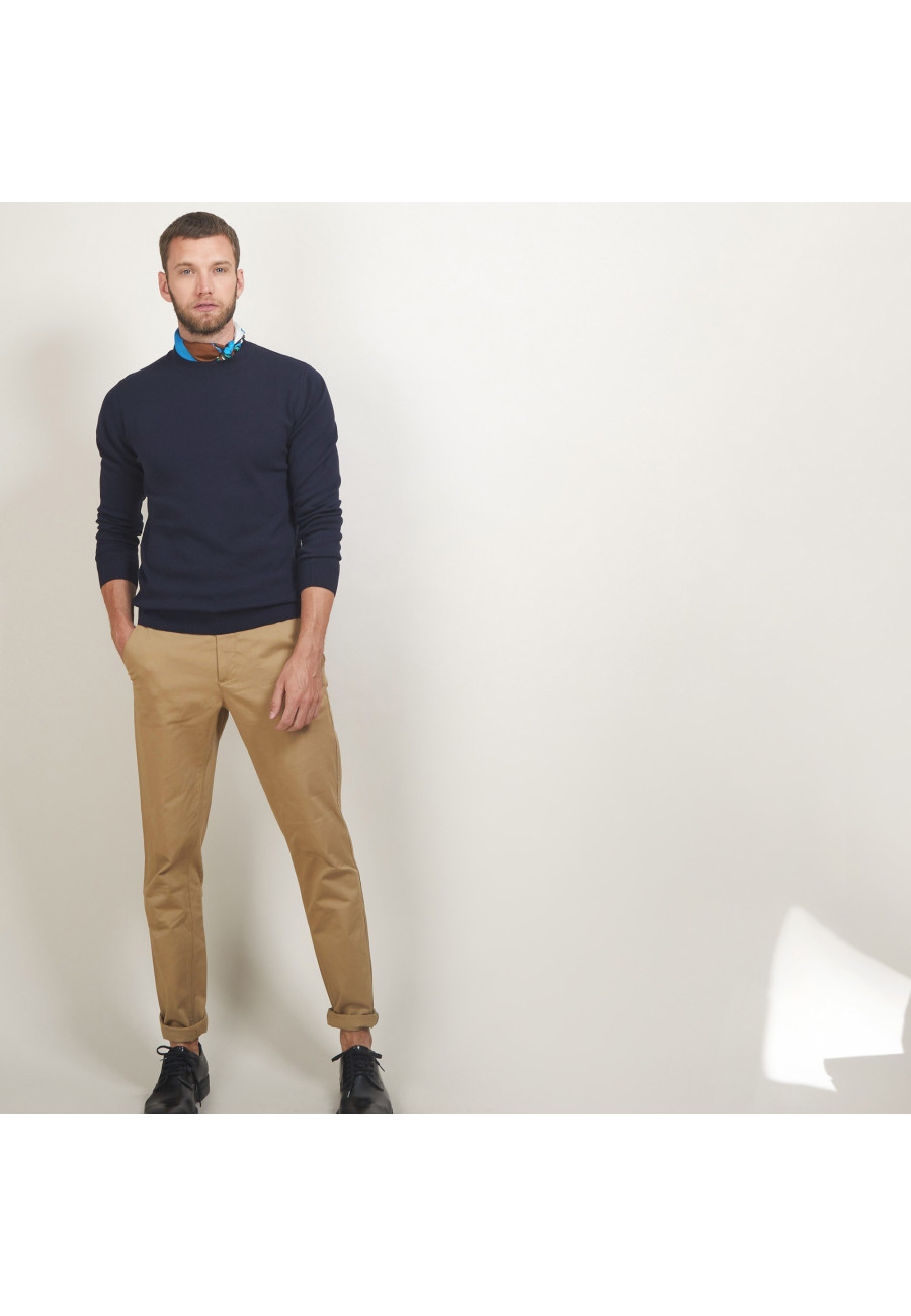 Pull col rond en coton cachemire - Burton