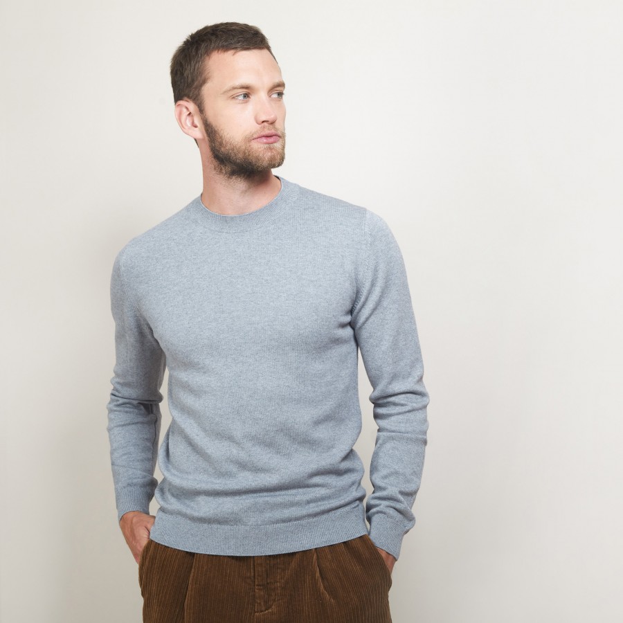 Round neck cotton cashmere sweater - Burton