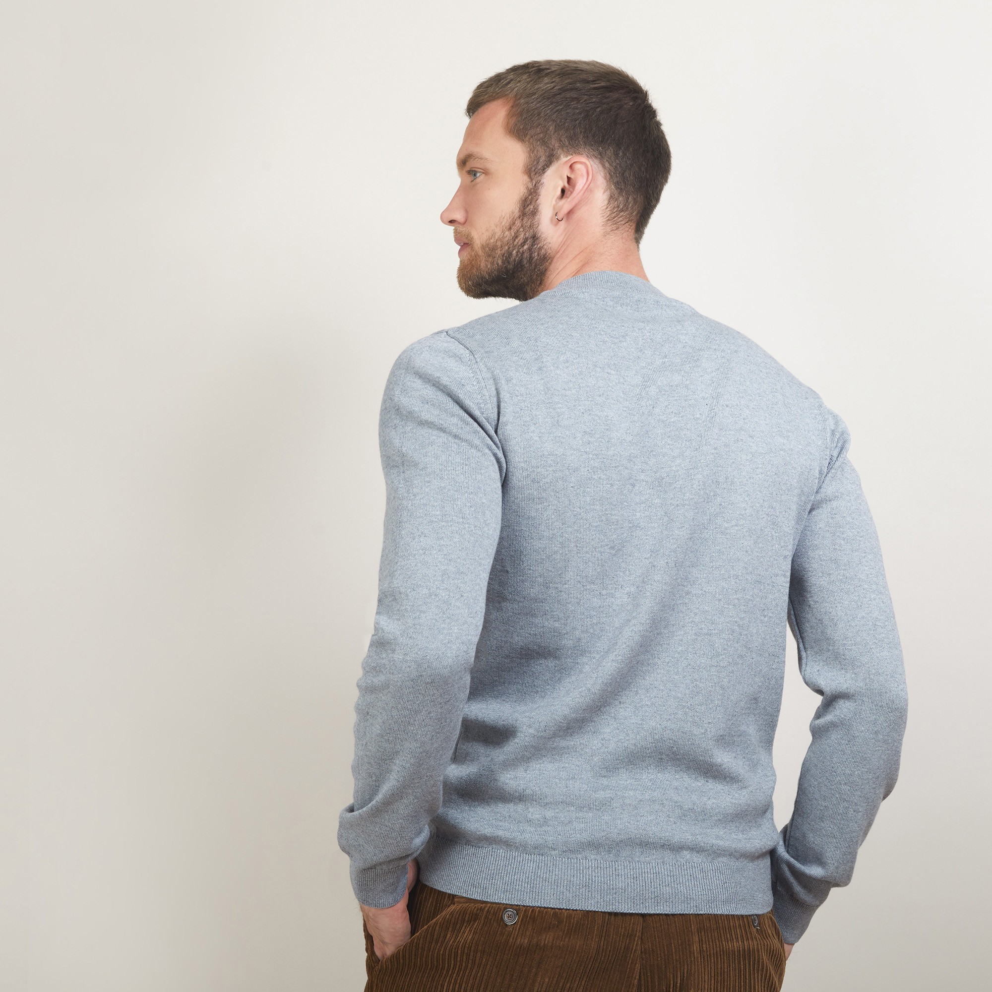 Round neck cotton cashmere sweater - Burton