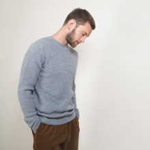 4-ply cashmere round neck sweater - Liverpool