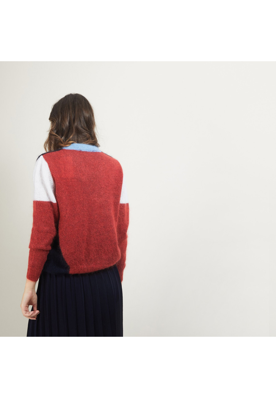 Cardigan Mohair com decote em V - Floria