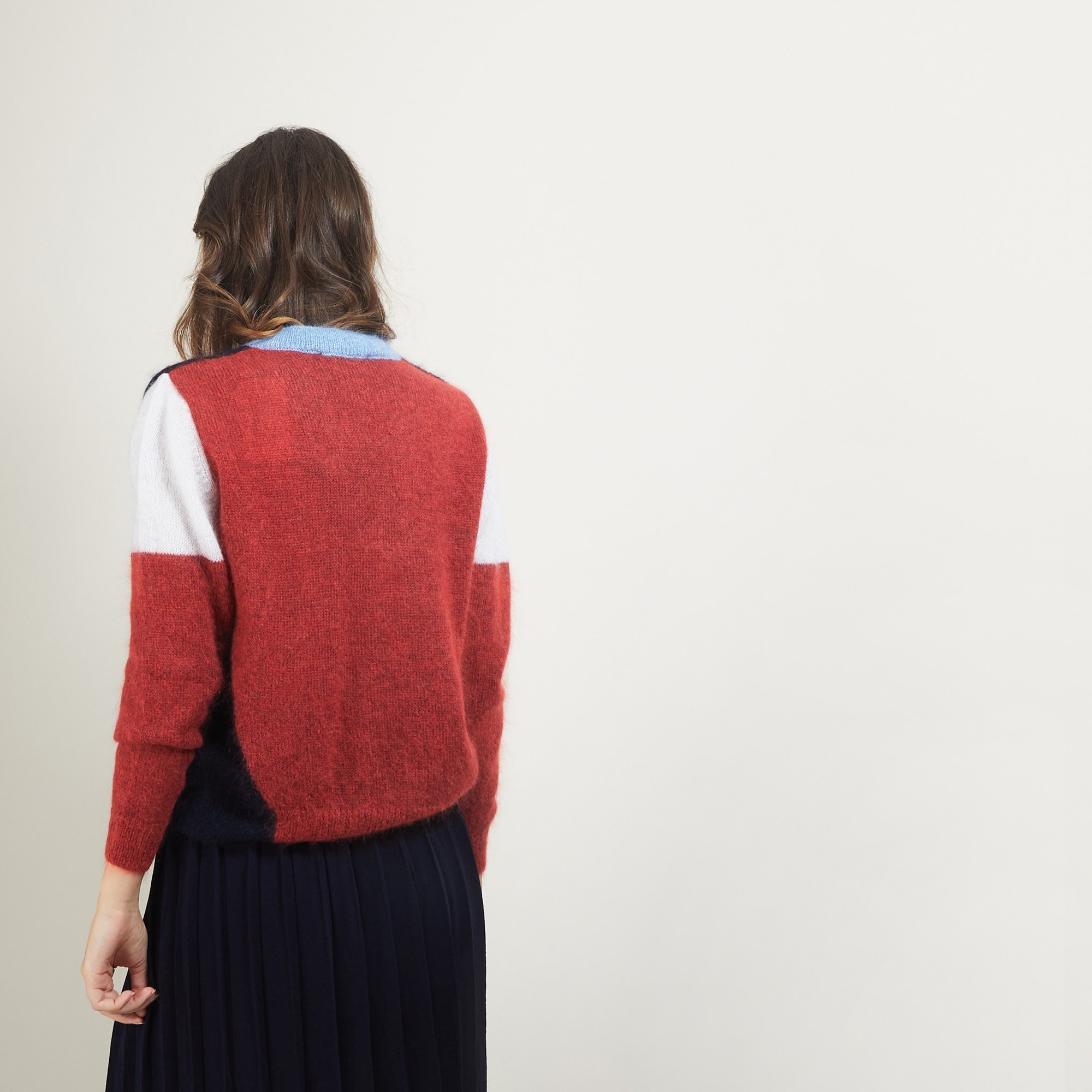 V-neck mohair cardigan - Flora