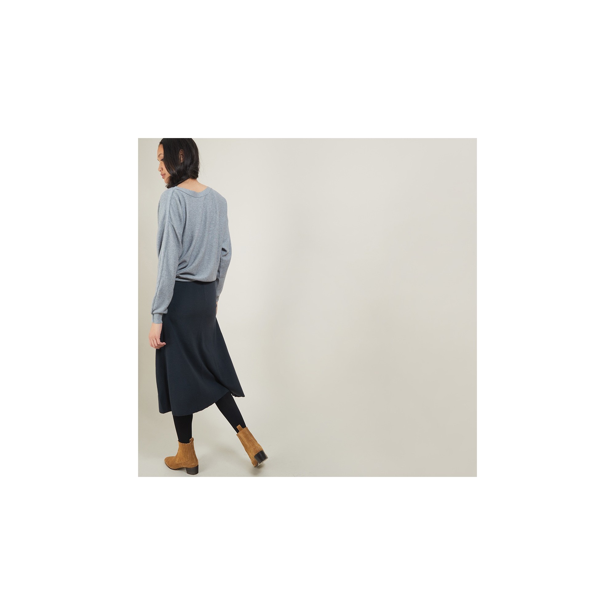 Jupe à poches en laine - Grazia