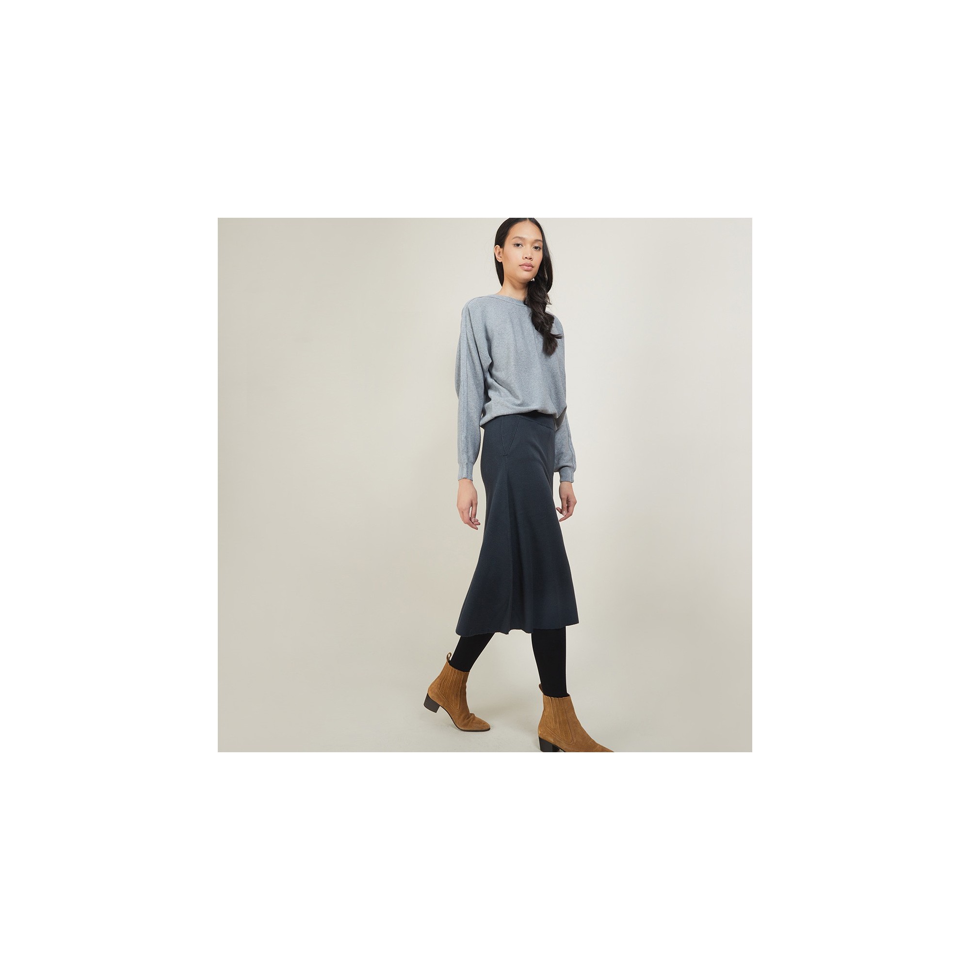 Jupe à poches en laine - Grazia