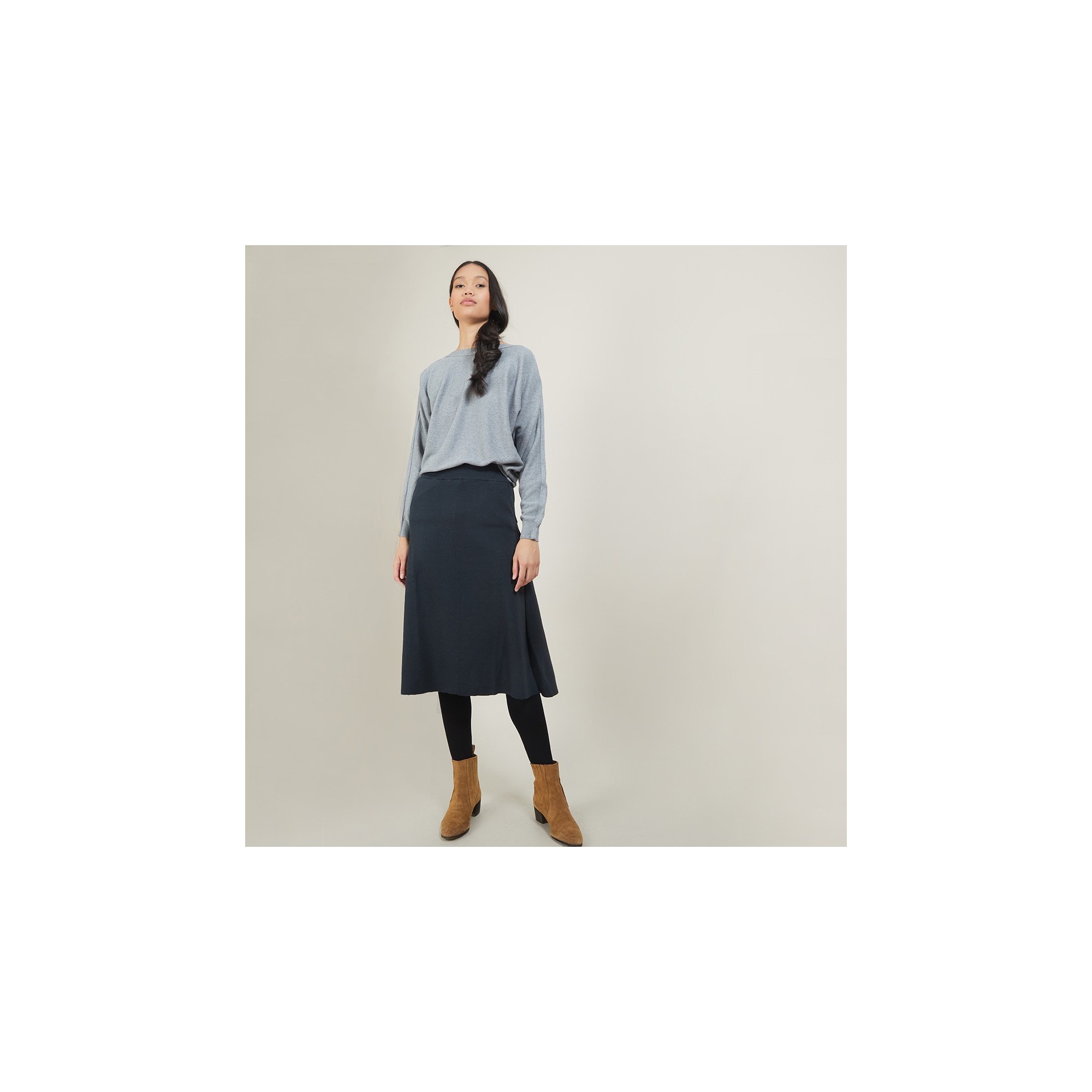 Wool skirt with pockets - Grazia