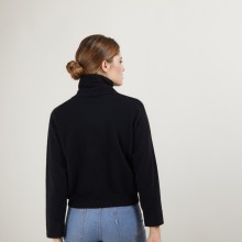 Pull emmanchures marteau en cachemire - Beverly 7010 noir - 01 Noir