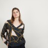 Pull à motifs géométriques en cachemire - Felix - 7103 dune/vapeur/arome - 13 Beige moyen