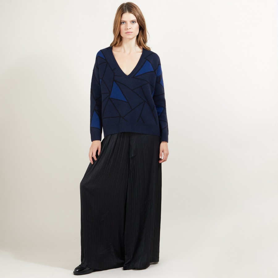 Jumper with geometric patterns - Felixa