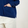 Pull court col V en cachemire - Balba 7042 fregate - 03 Bleu foncé