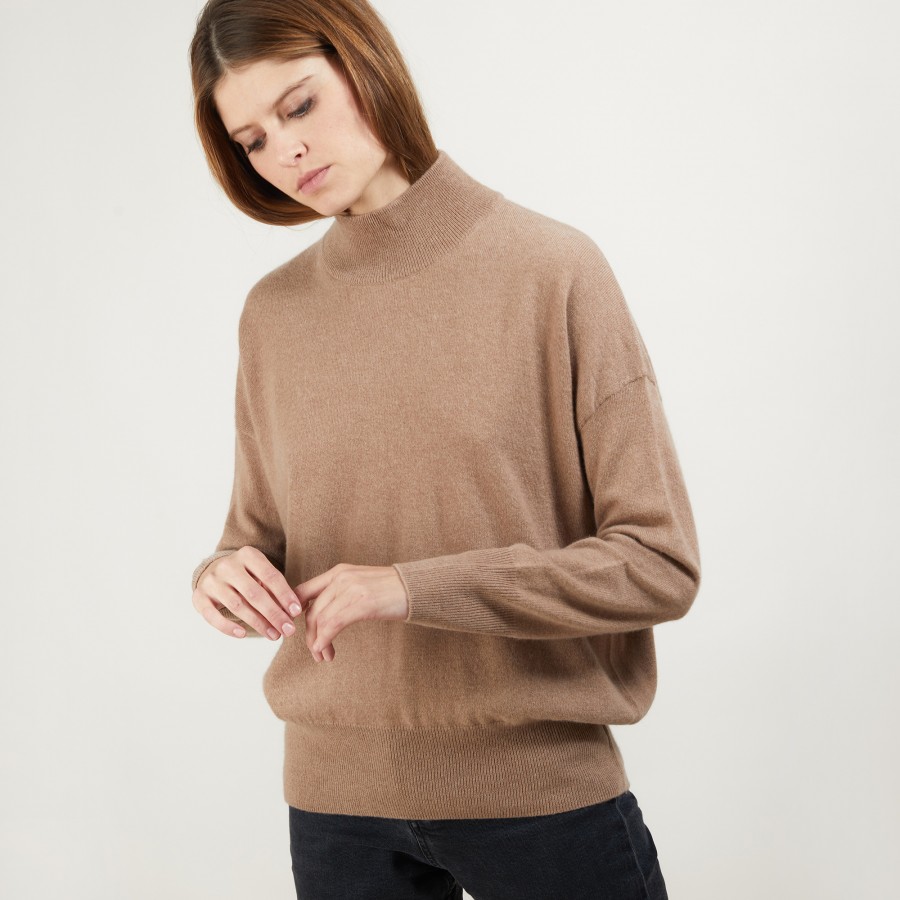 Pull col montant en cachemire - Bassa