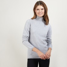Pull col roulé en cachemire - Bauhaus 7013 vapeur - 09 Gris moyen