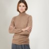 Pull col roulé en cachemire - Bauhaus 7030 desert - 46 Marron clair