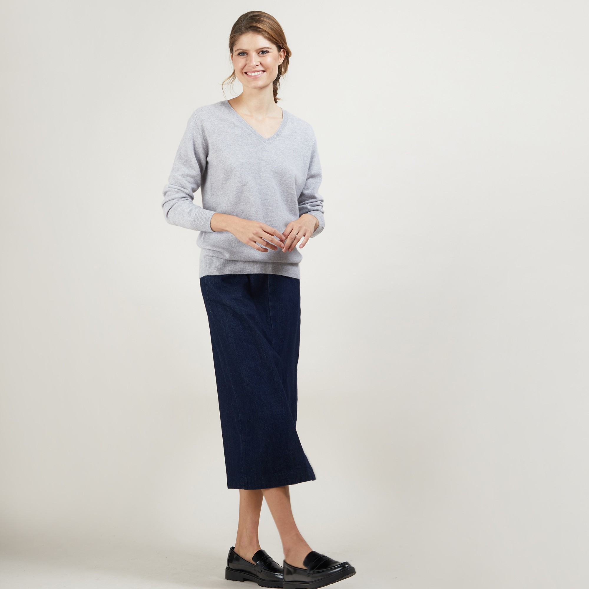 V-neck cashmere sweater BERTILLE