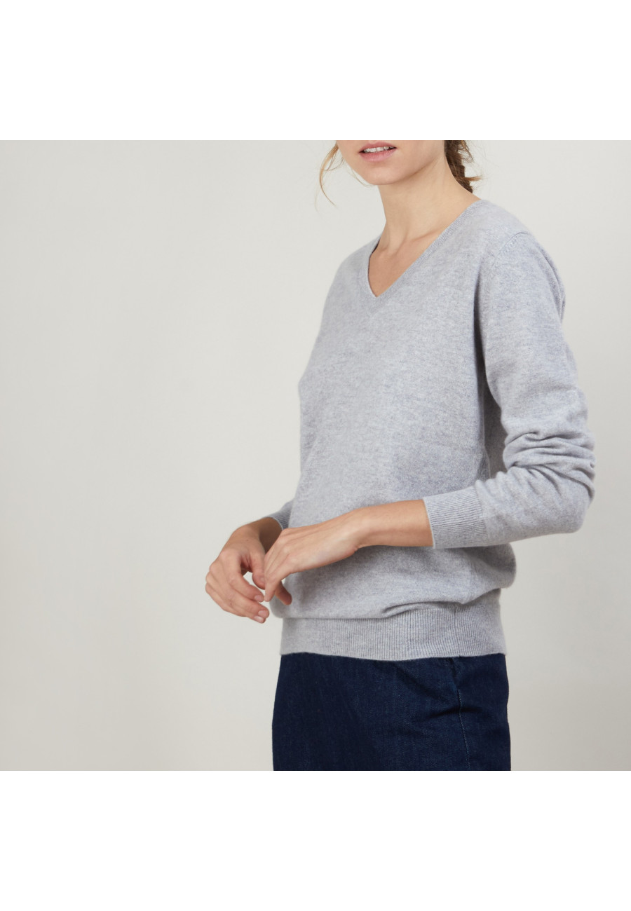 V-neck cashmere sweater - Abel