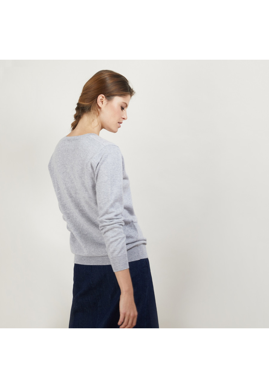 Pull col V en cachemire - Abel