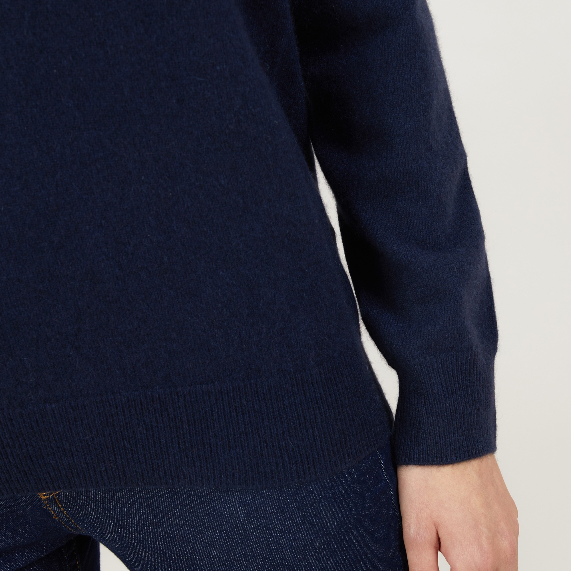Pull col V en cachemire - Bertille 7040 marine - 05 Bleu marine