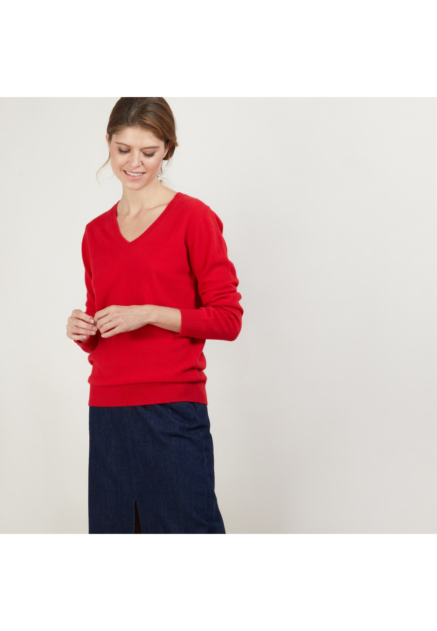 Pull col V en cachemire - Abel