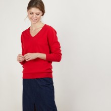 V-neck cashmere sweater BERTILLE