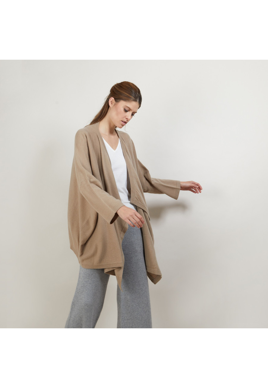 Gilet oversize en cachemire - Blondine