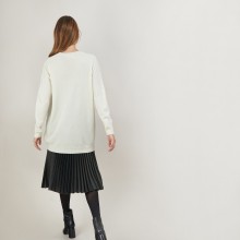 Long cardigan à poches en cachemire - Blush 7040 marine - 05 Bleu marine