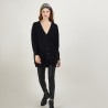 Long cardigan with pockets in cashmere - Blush