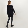Long cardigan à poches en cachemire - Blush 7040 marine - 05 Bleu marine