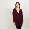 Long cardigan with pockets in cashmere - Blush
