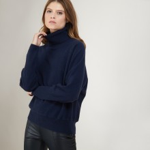 Pull col roulé en cachemire - Bob 7081 fusion - 15 Orange