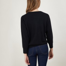 Pull col rond emmanchures marteau en cachemire - Bree 