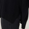 Pull en cachemire col V avec fentes - Brendao 7011 ombre - 10 Gris foncé