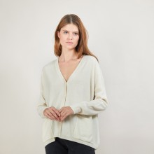 Cashmere cardigan - Brune
