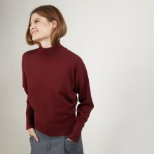 Pull col montant en coton cachemire - Fanny 