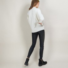 Buttoned shoulder wool sweater - Gipsy