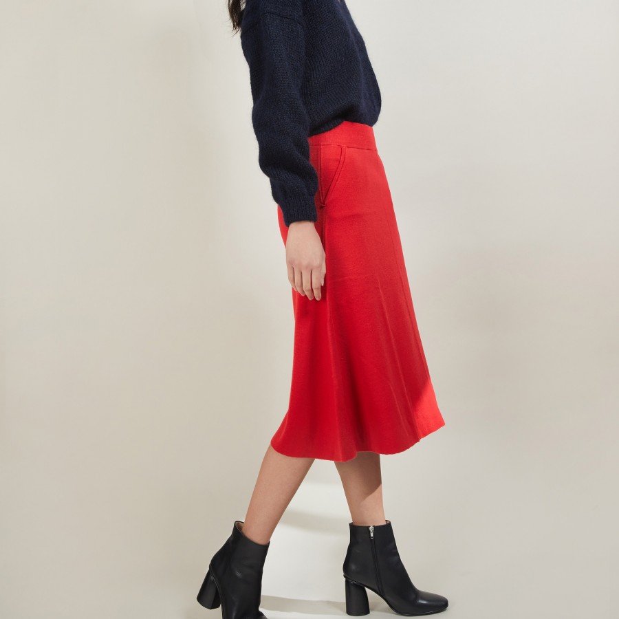 Wool skirt with pockets - Gracia