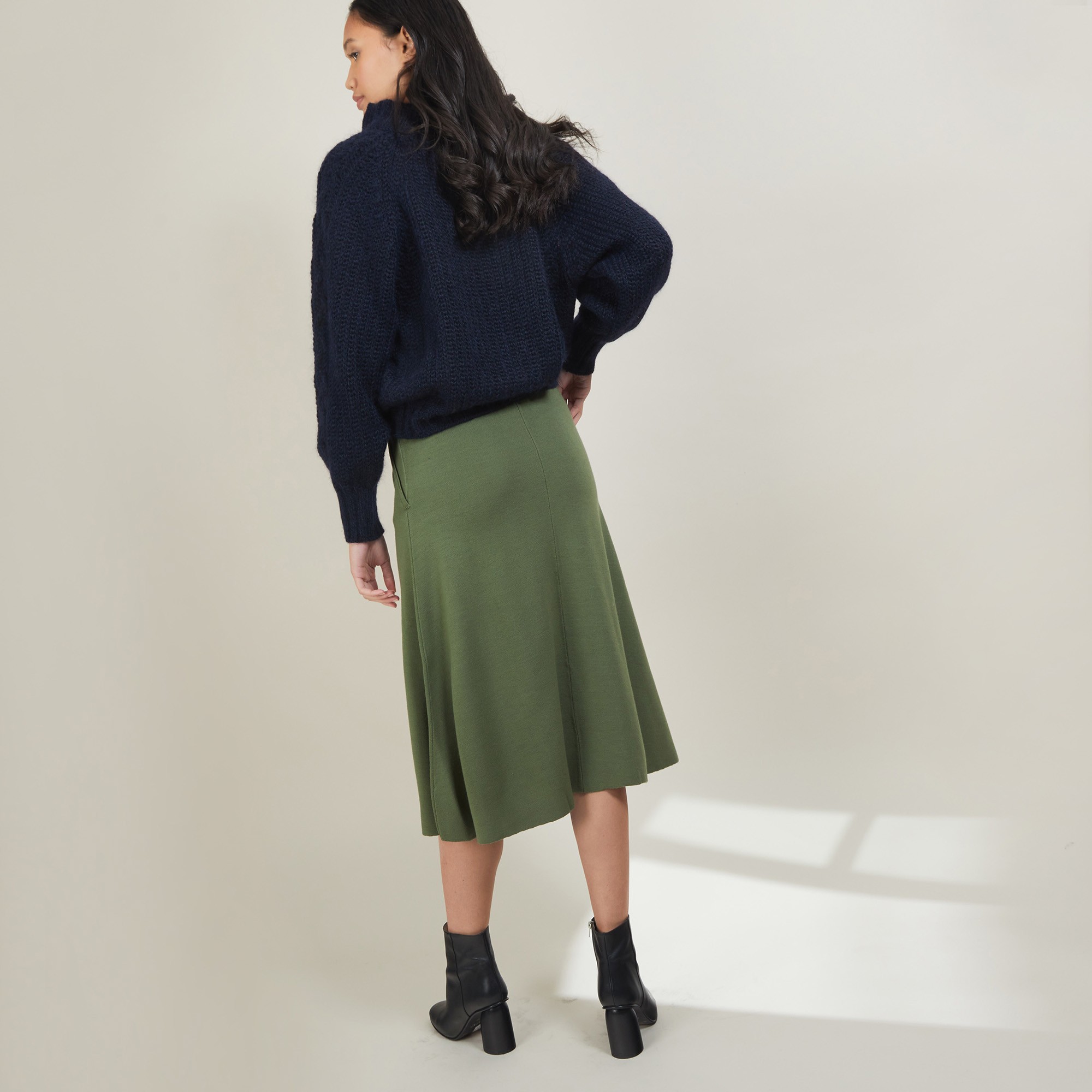 Jupe à poches en laine - Grazia