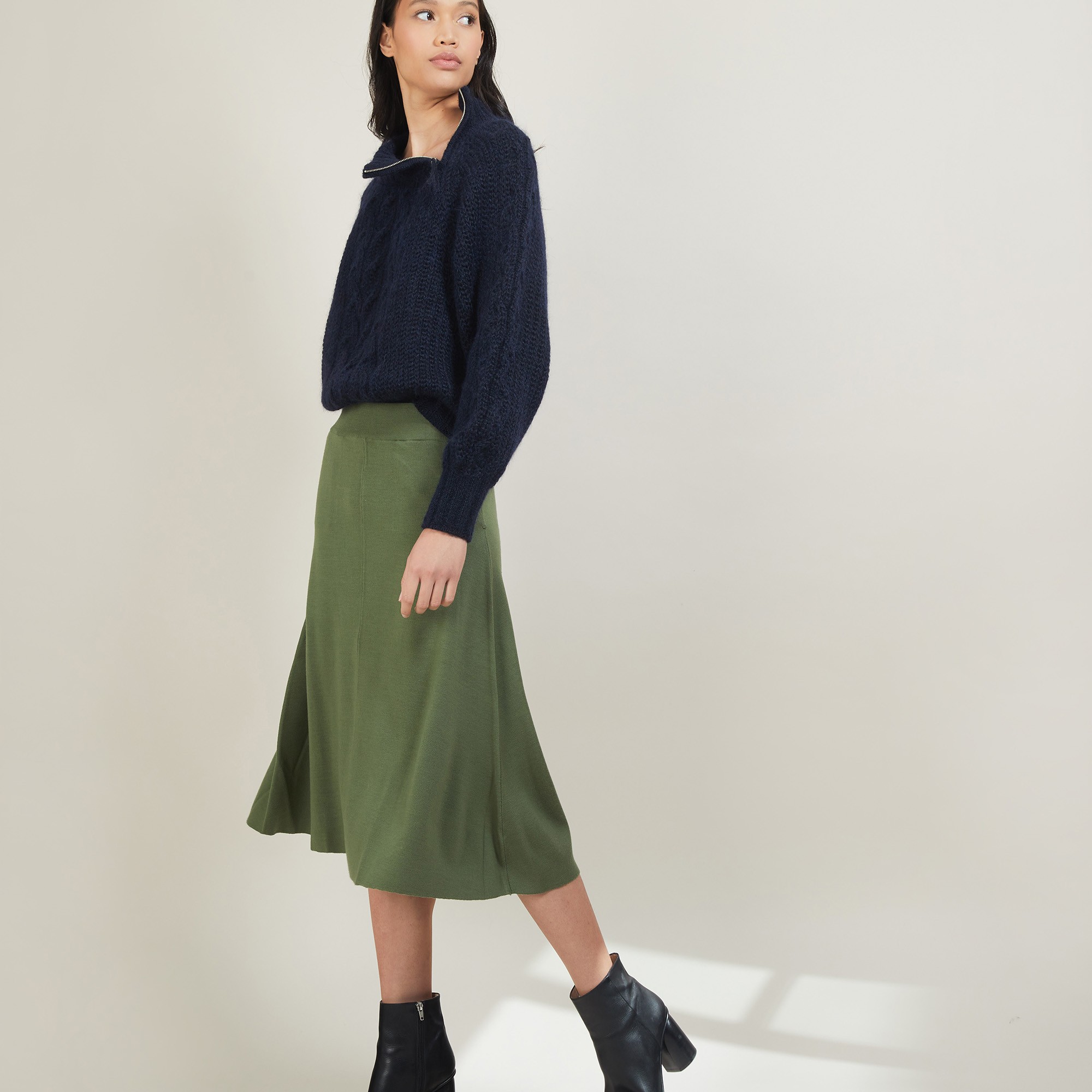 Jupe à poches en laine - Grazia