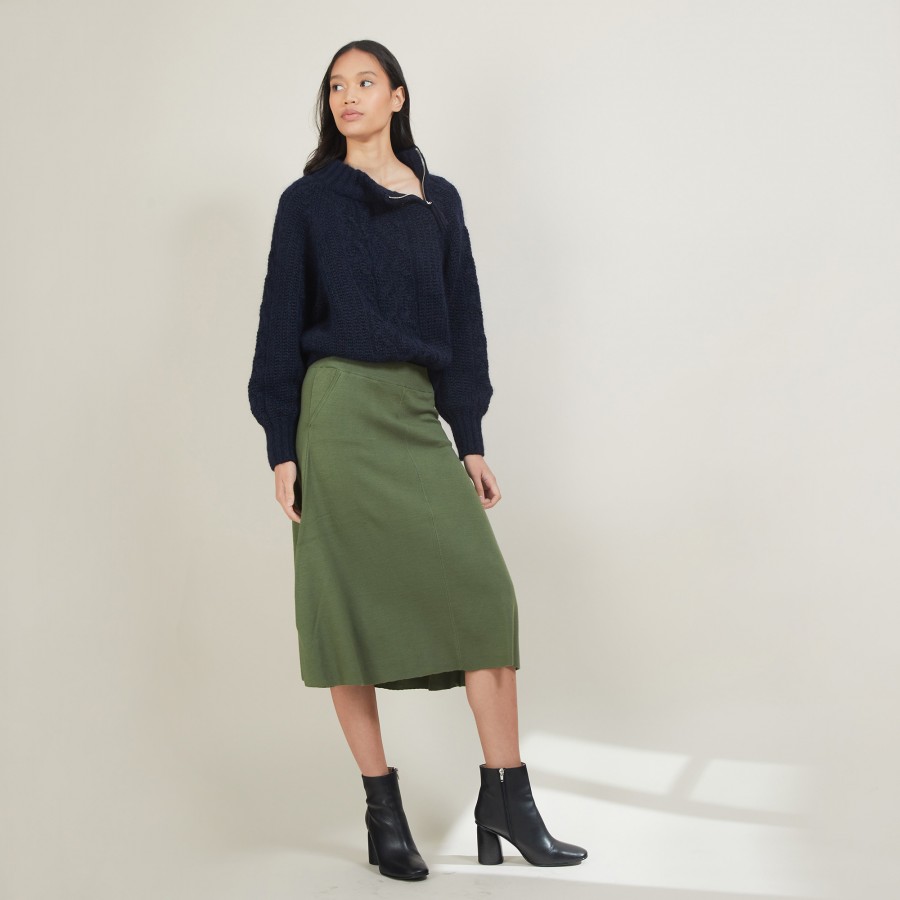 Wool skirt with pockets - Gracia