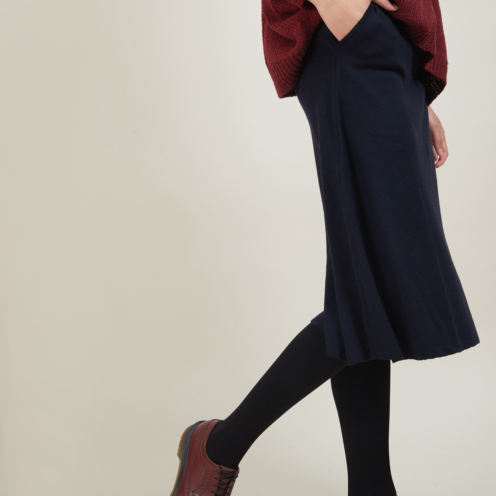 Wool skirt with pockets - Grazia
