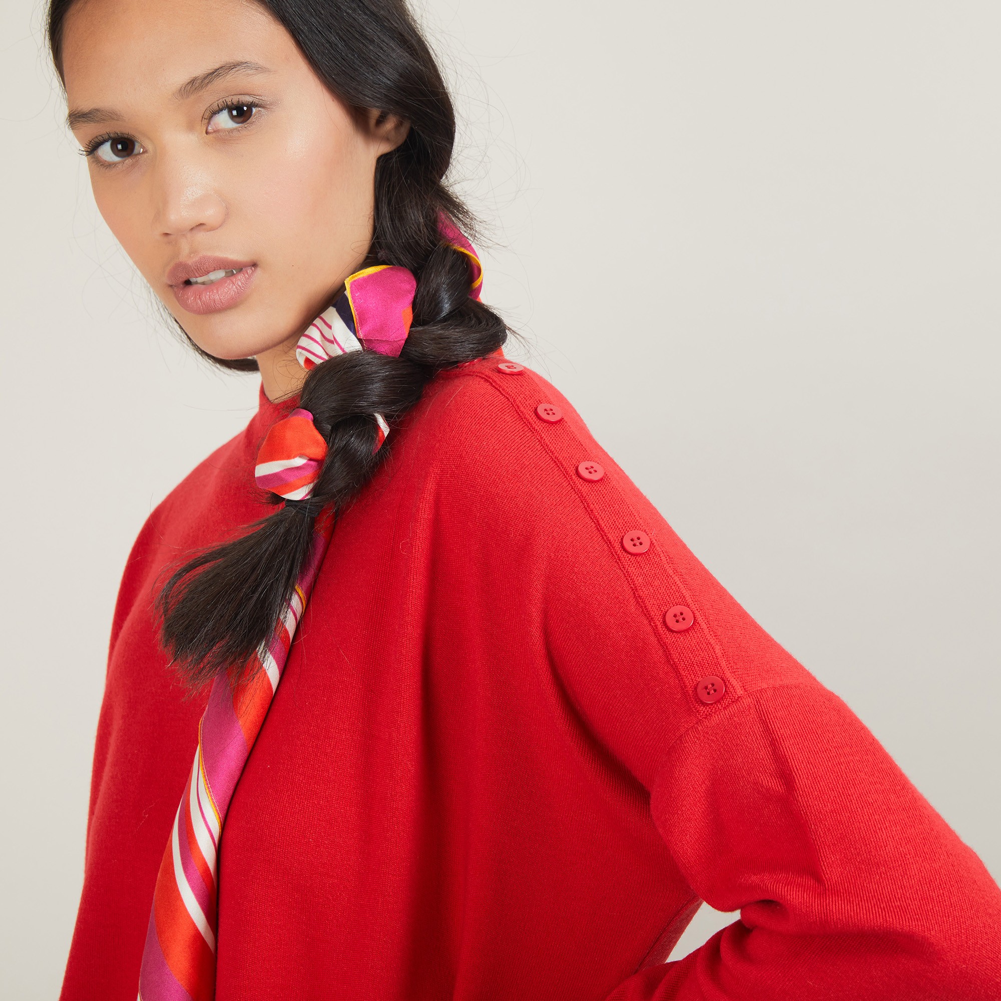 Pull en laine boutonné épaule - Gipsy