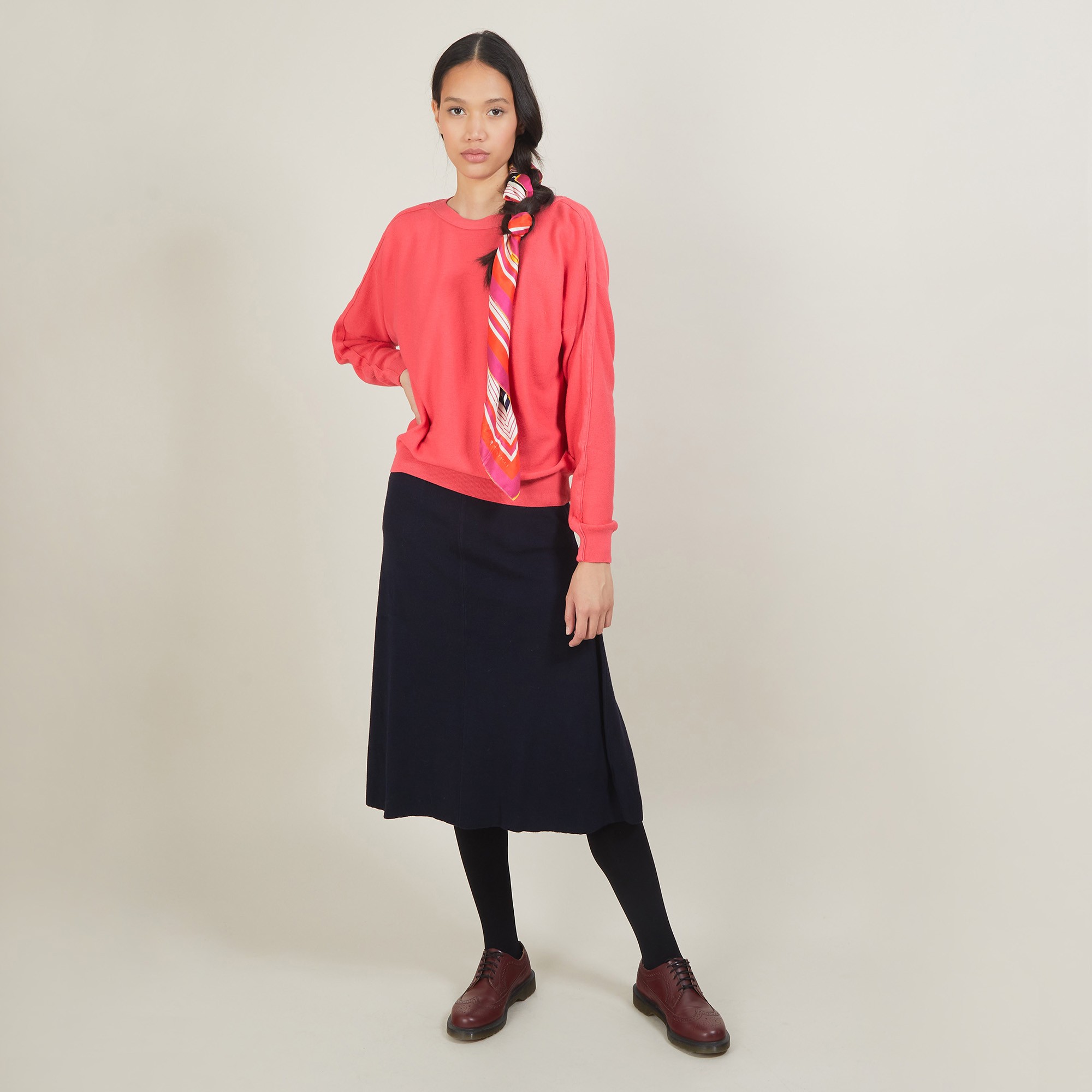 Pull col bateau en coton cachemire - Felice 