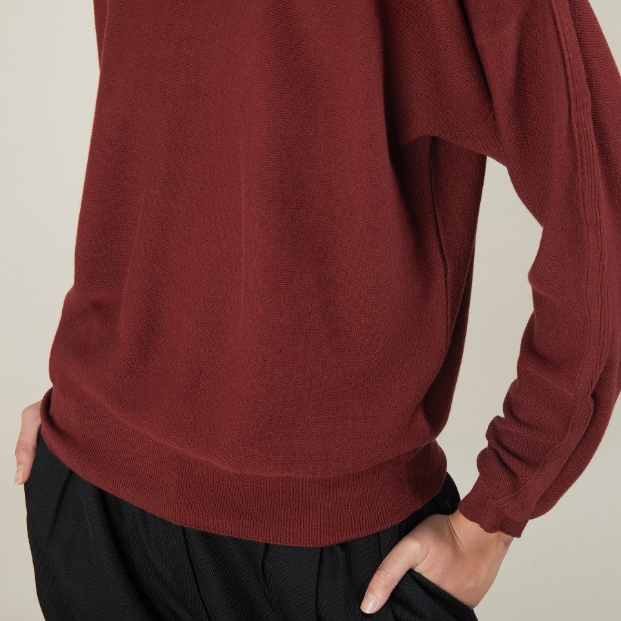 Cotton cashmere boat neck sweater - Felice